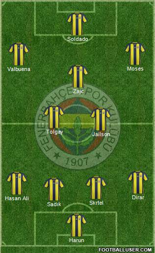 Fenerbahçe SK Formation 2019