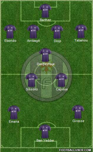 Toulouse Football Club Formation 2019