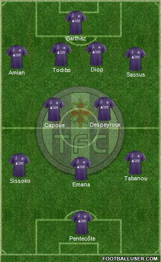 Toulouse Football Club Formation 2019