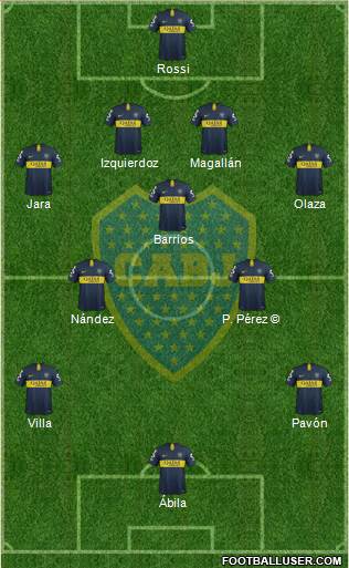 Boca Juniors Formation 2019
