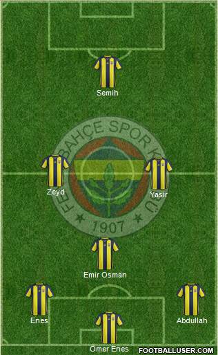 Fenerbahçe SK Formation 2019