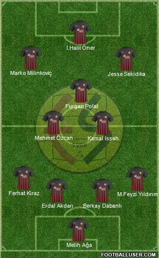 Eskisehirspor football formation