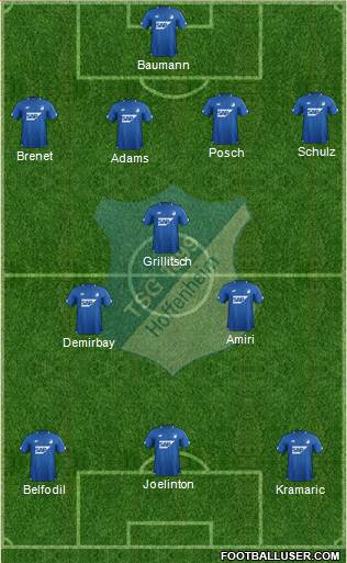 TSG 1899 Hoffenheim Formation 2019