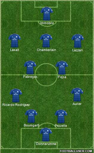 Cardiff City Formation 2019