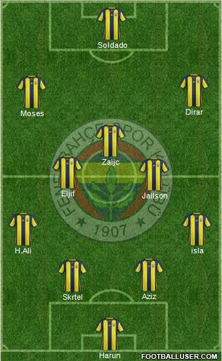 Fenerbahçe SK Formation 2019
