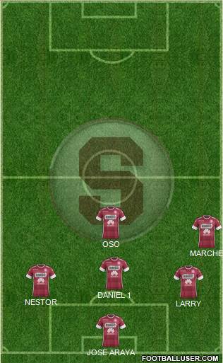 CD Saprissa football formation