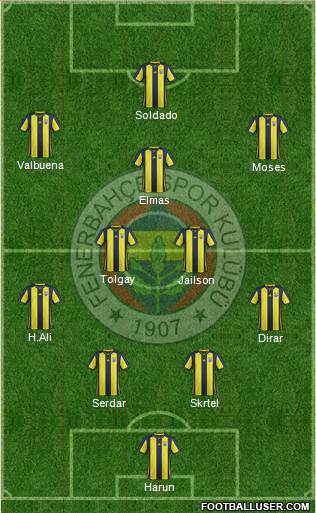 Fenerbahçe SK Formation 2019