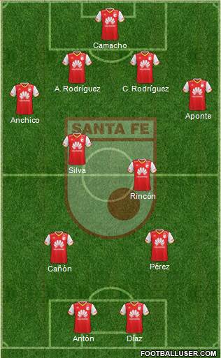 Santa Fe CD football formation