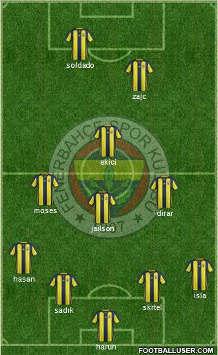 Fenerbahçe SK Formation 2019