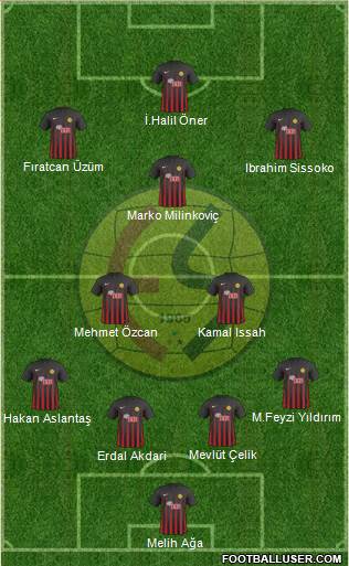 Eskisehirspor football formation