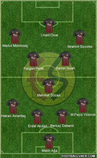 Eskisehirspor football formation