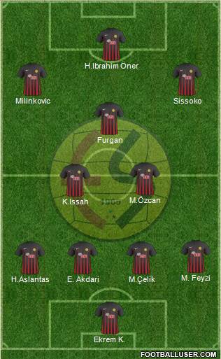 Eskisehirspor football formation