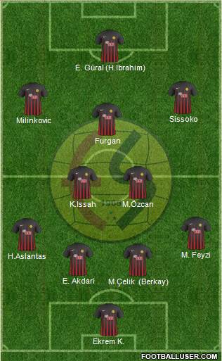 Eskisehirspor football formation