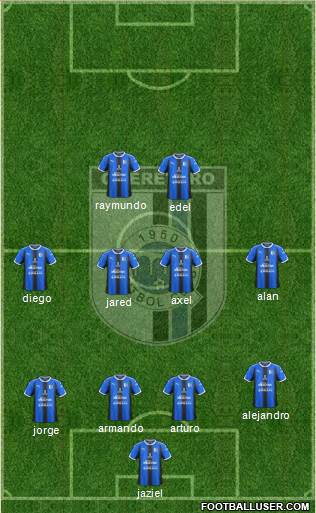 Club de Fútbol Gallos Blancos Formation 2019