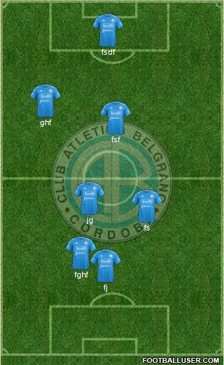 Belgrano de Córdoba football formation