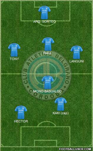 Belgrano de Córdoba football formation