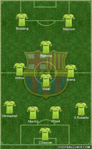 F.C. Barcelona Formation 2019