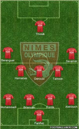 Nîmes Olympique Formation 2019