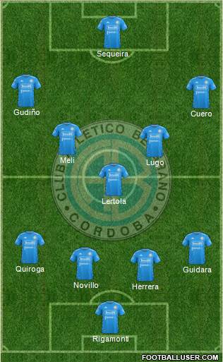 Belgrano de Córdoba football formation