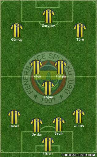 Fenerbahçe SK Formation 2019