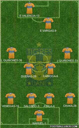 Club Universitario de Nuevo León Formation 2019