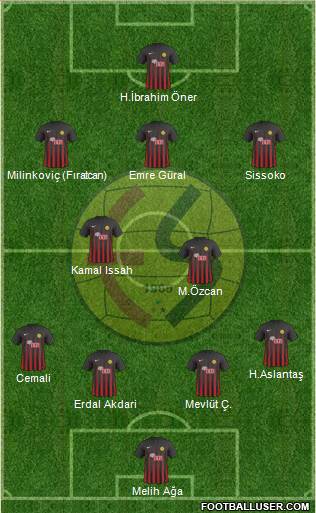 Eskisehirspor football formation