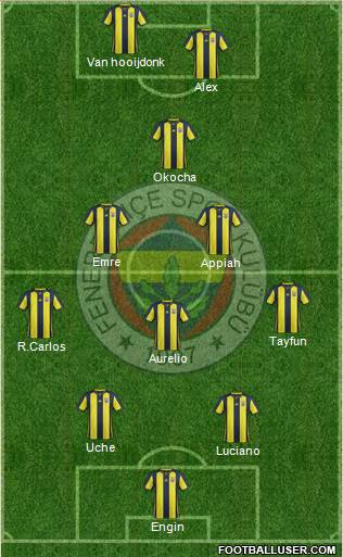 Fenerbahçe SK Formation 2019
