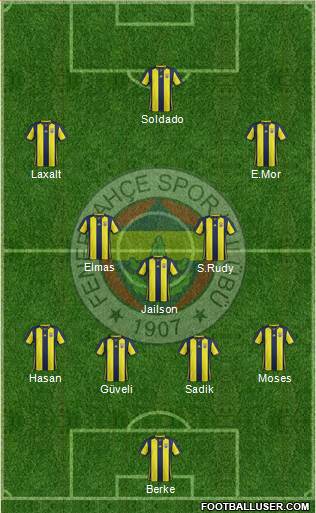 Fenerbahçe SK Formation 2019