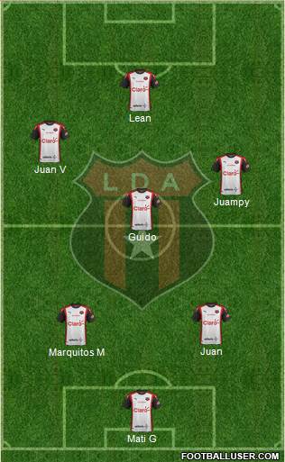 Liga Deportiva Alajuelense 3-5-2 football formation