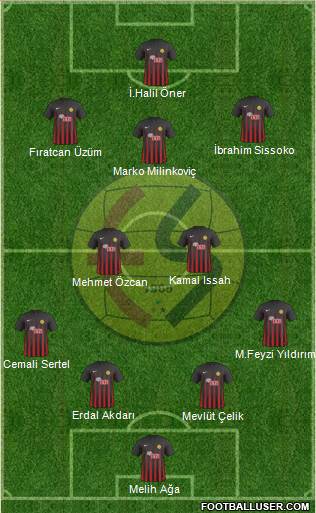 Eskisehirspor football formation