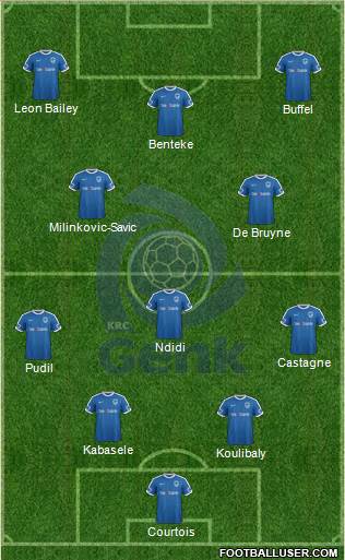 K Racing Club Genk football formation