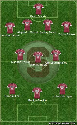 CD Saprissa 4-3-3 football formation