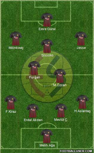 Eskisehirspor football formation