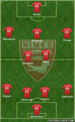 Nîmes Olympique Formation 2019