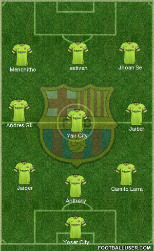 F.C. Barcelona Formation 2019