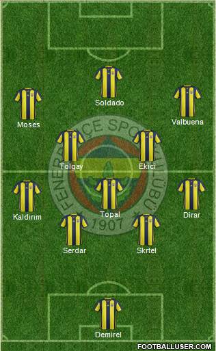 Fenerbahçe SK Formation 2019
