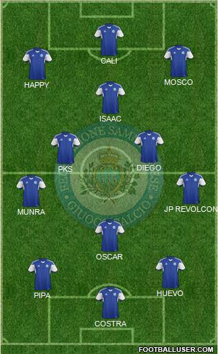 San Marino football formation