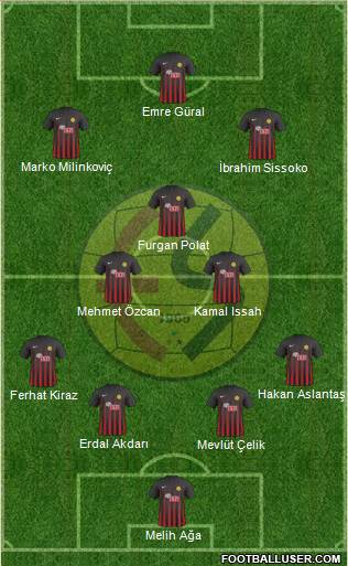 Eskisehirspor football formation