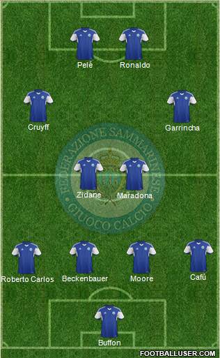 San Marino football formation