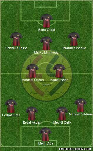 Eskisehirspor football formation