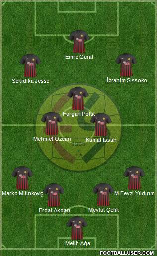 Eskisehirspor football formation