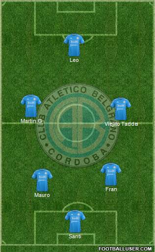 Belgrano de Córdoba football formation