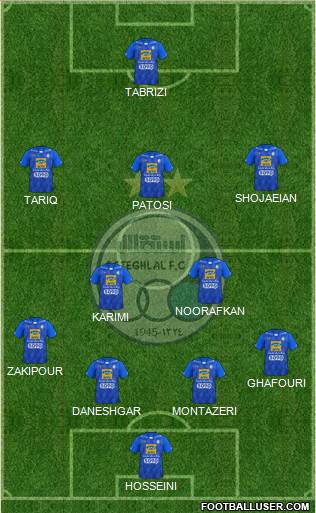 Esteghlal Tehran Formation 2019