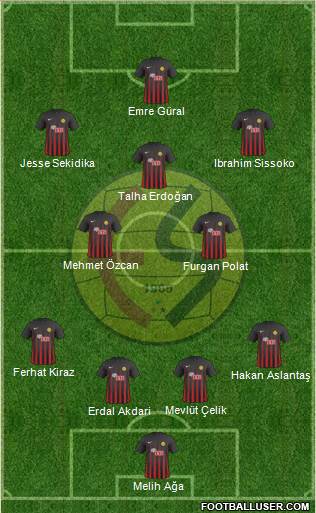 Eskisehirspor football formation