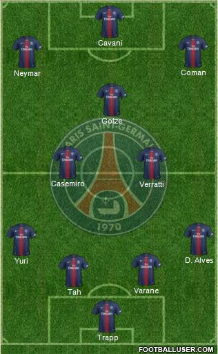 Paris Saint-Germain Formation 2019