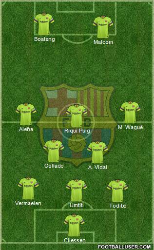 F.C. Barcelona Formation 2019