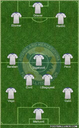 Bosnia and Herzegovina football formation