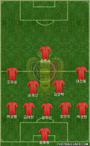 Belgium Formation 2019