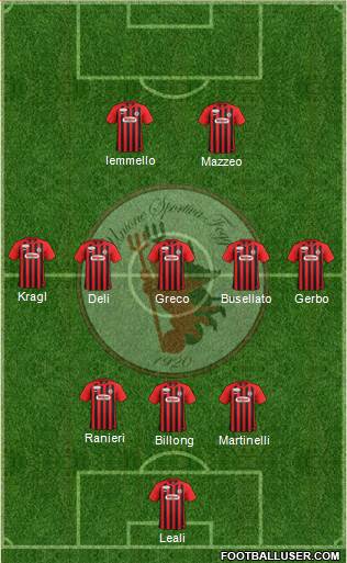 Foggia 3-5-2 football formation