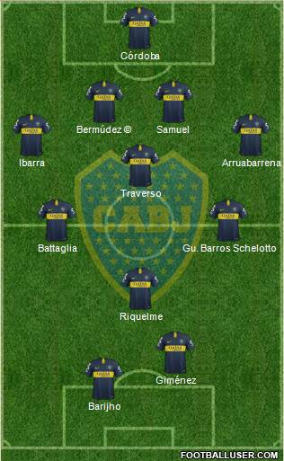 Boca Juniors Formation 2019